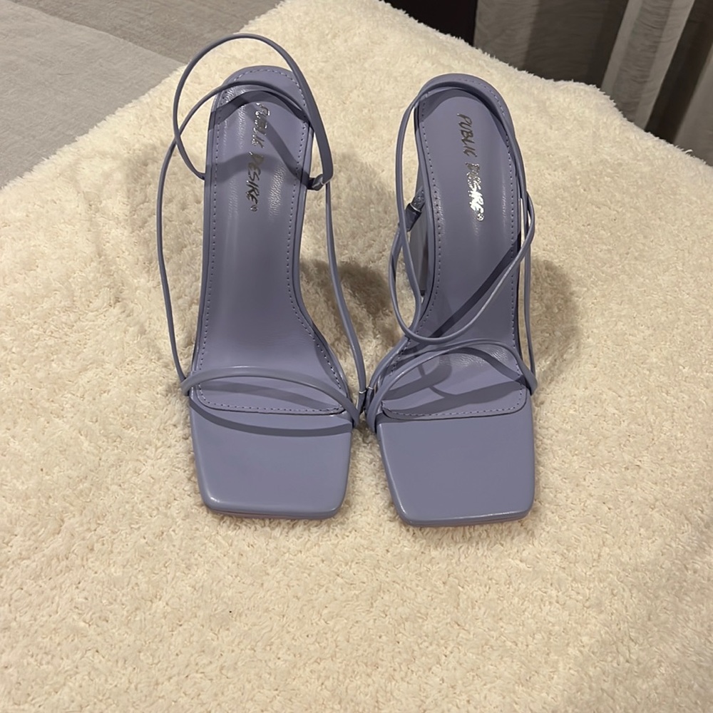 Purple heels.